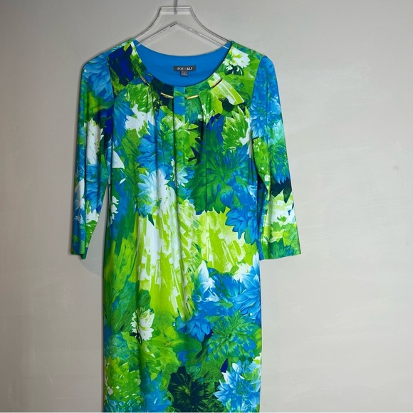 Roz & Ali color floral print dress - Picture 2 of 8